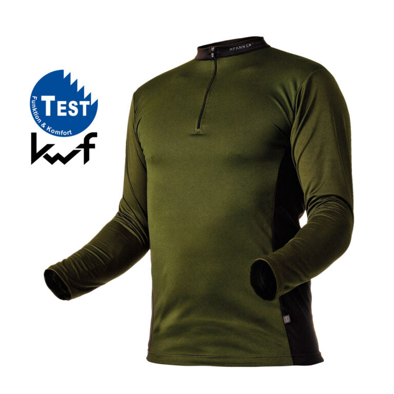 Zipp-Neck Shirt – Langarm