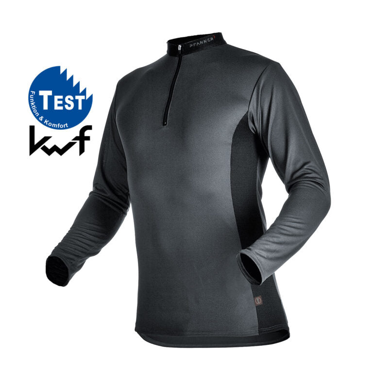 Zipp-Neck Shirt – Langarm